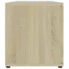 A side view of a light brown wooden TV cabinet on a white background. Náhled obrázku produktu