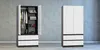 Kleiderschrank Weiß/Anthrazit – 90 x 50 x 180 cm – 2 Produktbild-Vorschau 6