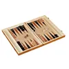 A backgammon board game is shown open and lying flat. Produktbild-Vorschau