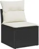 Garten-Sofa-Set 10 pcs Schwarz Poly-Rattan Produktbild-Vorschau 5