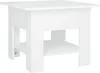 Couchtisch Weiß 55x55x42 cm Holzwerkstoff Produktbild-Vorschau 1