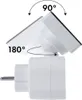 An image showing a white electrical adapter with arrows indicating its rotational capabilities. Náhľad obrázku produktu