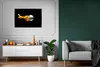 MuchoWow® Gerahmtes Poster Ein Baseball mit Feuer auf Produktbild-Vorschau 5