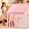 Tente pour enfants, pour 3-4 enfants, avec fenêtres, rose Voir les images du produit 6