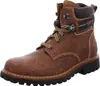 A single brown leather boot is shown against a white background. Voir les images du produit