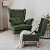 Idohome - Gepolsterter Ohrensessel CLASSIC mit Hocker, Produktbild-Vorschau 4