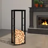 Kaminholzregal, Metall Brennholzregal 40 x 25 x 100 cm Produktbild-Vorschau 1