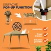 CASARIA® Gazebo da Giardino Capri 3x3m Pop-Up Protezione Anteprima dell’immagine prodotto 2
