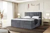 A bedroom scene with a large bed, nightstands, and a window with curtains. Produktbild-Vorschau