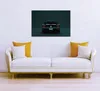 Leinwandbild Auto 60 x 90 cm - Wandbild Grün Schwarz - Produktbild-Vorschau 3