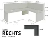 Ecke OLGA 168x128 RECHTS-SOFT11- Kunstleder|Eckbankgruppe Produktbild-Vorschau 2