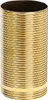 A close-up, studio shot of a gold-colored, ribbed cylindrical object, likely a container or decorative item. Podgląd zdjęcia produktu