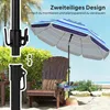 Outsunny Sonnenschirm Strand Ø198 cm UV30+ Strandschirm mit Produktbild-Vorschau 8