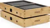 Two stacked grills with bamboo casing on a white background. Produktbild-Vorschau