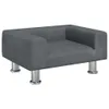 The Living Store Kindersofa Dunkelgrau 50x40x26,5 cm Samt Produktbild-Vorschau 2