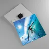 Wanduhr - Quadrat - Glasuhr - Windsurfing strand ozean spaß Produktbild-Vorschau 2
