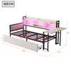 okwish Jugendbett 90x200 Eisenbett ohne Matratze,Schlafsofa Produktbild-Vorschau 7