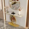 WISFOR Table console en marbre Table de couloir Table Voir les images du produit 2