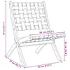 vidaXL Chaises de jardin 2 pcs. Pliable Rouge Bois massif Voir les images du produit 8