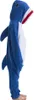 Pigiama Onesie Kigurumi Costume Travestimento Squalo Blu Anteprima dell’immagine prodotto 5