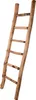 Dekoleiter Holzleiter stehend 150 cm im Old Look Produktbild-Vorschau 1
