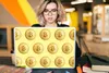MuchoWow® Laptop Aufkleber Sticker Cover Bitcoin - Gold - Produktbild-Vorschau 5