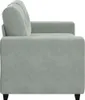 vidaXL Zweisitzer-Sofa Hellgrau 160x77x82 cm Samt Produktbild-Vorschau 5