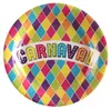 10 Papp-Teller Carnaval Karneval Raute Produktbild-Vorschau 1