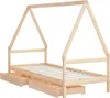 vidaXL Dětská postýlka se zásuvkami 90x200 cm borovicový Náhled obrázku produktu 4
