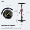 AARON Sport One Fahrradpumpe Standpumpe Rot Produktbild-Vorschau 3