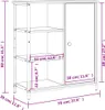 vidaXL Příborník Kouřový dub 70x30x80 cm Dřevěná konstrukce Náhled obrázku produktu 8