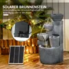 Outsunny Gartenbrunnen, Springbrunnen, Solar Wasserbrunnen Produktbild-Vorschau 5