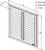 Lüftungsgitter - Deckel NVM, 150 x 150 mm K, Edelstahl 0710 Produktbild-Vorschau 3