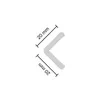 Decosa Winkelprofil WP20, weiß, 20 x 20 mm, Länge: 2 m - 05 Produktbild-Vorschau 2