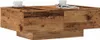 A wooden coffee table with two cups and a magazine on top, set against a white background. Produktbild-Vorschau
