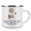 Mr. & Mrs. Panda Teetasse Beamtin Herz - Weiß - Geschenk, Produktbild-Vorschau 3