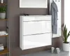 Schuhschrank Oliva 2 hängend Basic weiß glänzend Produktbild-Vorschau 5