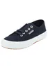 A single navy blue Superga sneaker with a white sole is shown against a white background. Produktbild-Vorschau