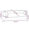 Hundebett Ergonomisch Schaumstoff Dunkelblau 75x53cm Produktbild-Vorschau 7