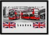 Bild 70x50 MDF-Rahmen Wandkunst London Bus Art Produktbild-Vorschau 1
