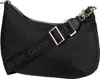 A black Guess hobo shoulder bag is shown against a white background. Produktbild-Vorschau