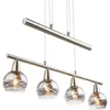 LED Hängeleuchte, Glas rauch, höhenverstellbar, L 60 cm Produktbild-Vorschau 12