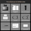 A collage of product components and accessories for a dashcam set. Podgląd zdjęcia produktu