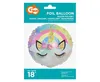 Pastellfarbener Einhorn-Folienballon, 18" Produktbild-Vorschau 2