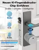 Fingerabdruck Smart Lock, Elektronisches Türschlos Produktbild-Vorschau 5