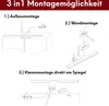 kalb | Lampe de salle de bain à LED noire, 600 mm, lampe de Voir les images du produit 7