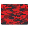 MuchoWow® Mauspad Mousepad Tarnmuster - Rot - Muster 23x19 Produktbild-Vorschau 1