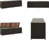 vidaXL Gartenbox Poly Rattan 200x50x60 cm Braun - Produktbild-Vorschau 1