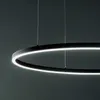 Moderne Hängeampel Aluminium-Kunststoff Schwarz Led 55W Produktbild-Vorschau 2