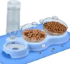 Gamelle double orthopédique pour chats avec remplissage Voir les images du produit 2